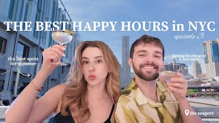 trying the BEST happy hour spots in NYC 🍸 | The Seaport (Ep. 03)