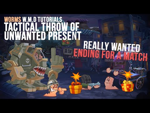 Tactical Throw of (Really) Unwanted Present🎁| Tips, Tricks & Tactics🧭| Worms WMD Tutorials🎥