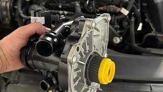 The easiest way to replace the thermostat water pump on a VW Audi EA888.   Part 1) Removal