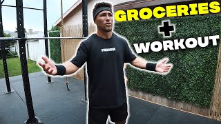 Grocery Haul and Meal Prep Tips | Backyard CrossFit Gym Update + WOD