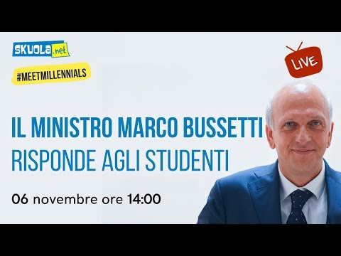 Il Ministro dell'Istruzione Marco Bussetti risponde agli studenti