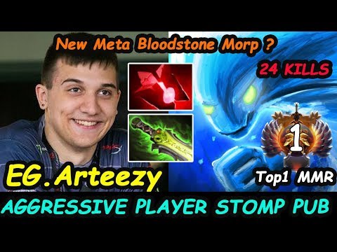ARTEEZY - [Morphling] Mode Aggressive Player New Meta Build Bloodstone Dota 2 7.24 pro Gameplay