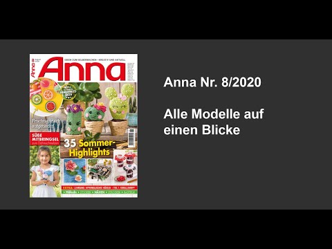 Zeitschrift Anna Nr. 8/2020 - Alle Modelle auf einen Blick