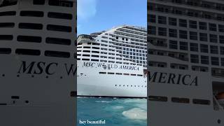 MSC World America Docked! A First Look at This Mega Cruise Ship @msccruisesofficial @msccruisesusa