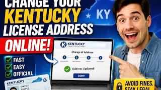 How to change address on Kentucky driver's license online