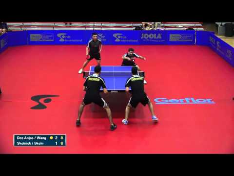 2016 NCTTA Nationals  Men's Doubles 1/4 Final - Dos Anjos/Wang vs. Skolnick/Skolnick