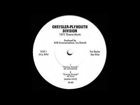 Chrysler Plymouth "Coming Through" by Steve Karmen 1971!