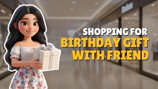 [B1] Shopping for a Birthday Gift with a Friend | Natural Mall Conversation Practice