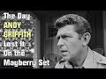 The Day That ANDY GRIFFITH Completely Lost It