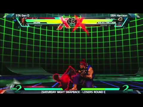 UMVC3: STA Gen D vs SBA Harrison - Saturday Night Snapback 6.1