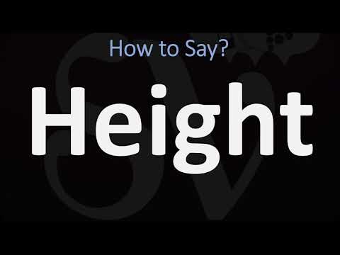 Part of a video titled How to Pronounce Height? (CORRECTLY) - YouTube