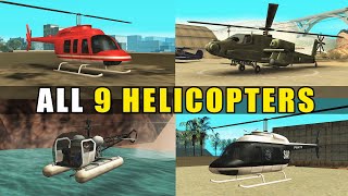 Where to Find ALL HELICOPTERS in GTA San Andreas (Locations)