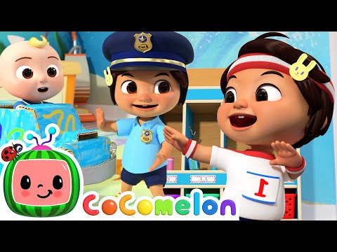 Nina Athlete Star VS Nina Policeman | Jobs and Careers | Cocomelon Nursery Rhymes & Kids Songs