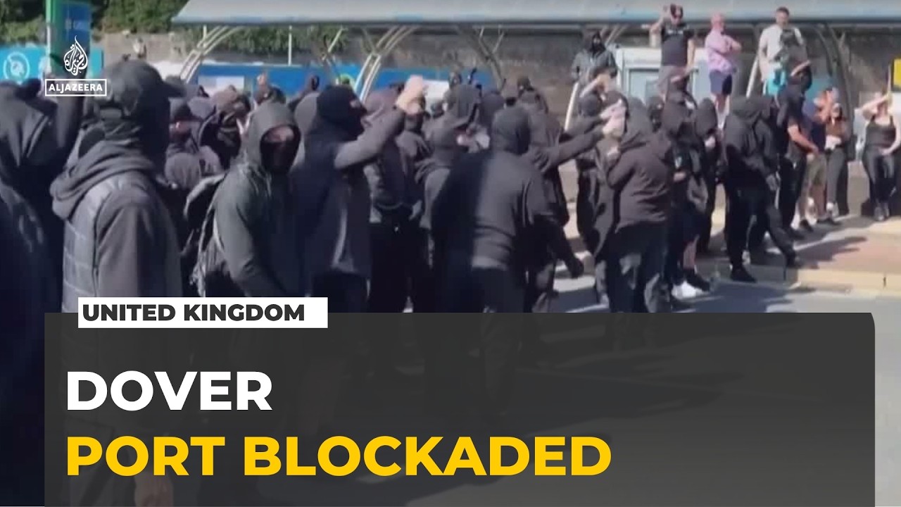 Masked protesters blockade UK’s Port of Dover over immigration