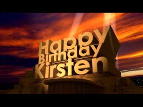 Happy Birthday Kirsten