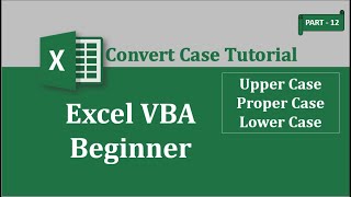Download the video "EXCEL VBA #12: UpperCase, ProperCase and LowerCase"