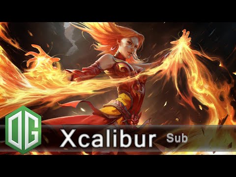 OG.Xcalibur Lina Gameplay vs Dendi - Ranked Match - OG Dota 2