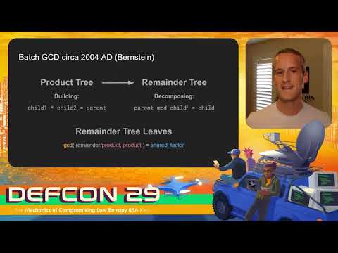 DEF CON 29 - Austin Allshouse - The Mechanics of Compromising Low Entropy RSA Keys