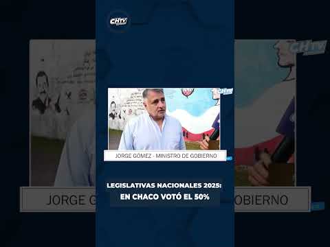 ELECCIONES LEGISLATIVAS NACIONALES 2025: EN CHACO VOTÓ EL 50% DEL PADRÓN