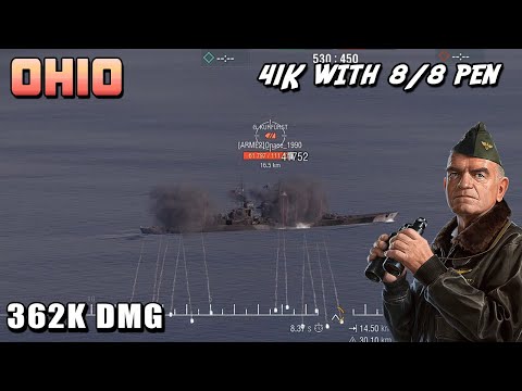 Battleship Ohio: 41k in one salvo without citadel