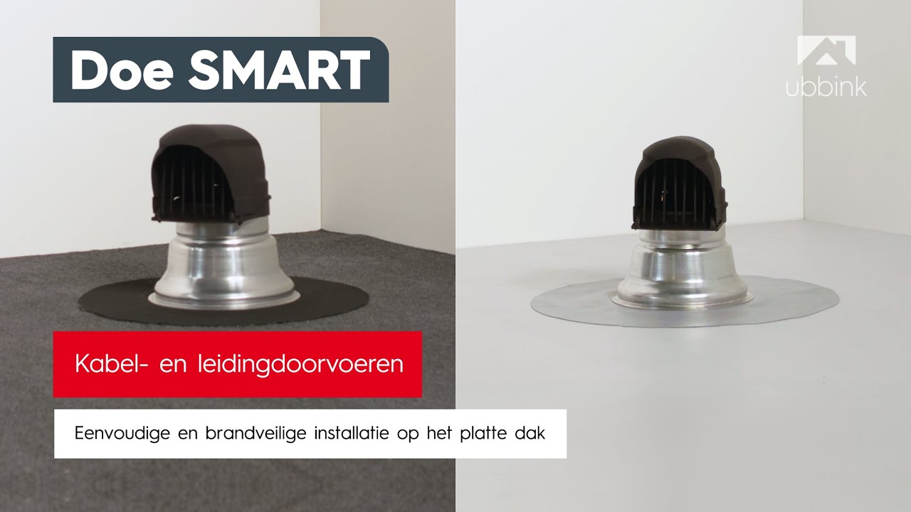 Kabel- en leidingdoorvoeren - eenvoudige en brandveilige installatie op het platte dak