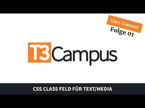 User Suggestions: Folge 1 - Text/Media Element um ein Feld für CSS Class erweitern