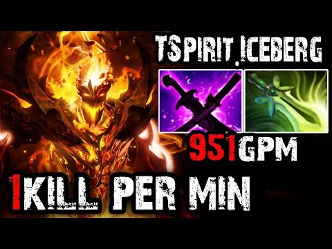 TSpirit.Iceberg [Shadow Fiend] 1Kill Per Min 951GPM | Dota 2 Full Game