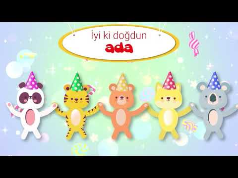 İyi ki Doğdun ADA - İsme Özel Kırmızı Balık Doğum Günü Şarkısı
