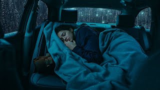 Sleep Instantly with Soft Rain Tapping on Window | Calm Thunderstorm & Cozy Night Ambience for Rest