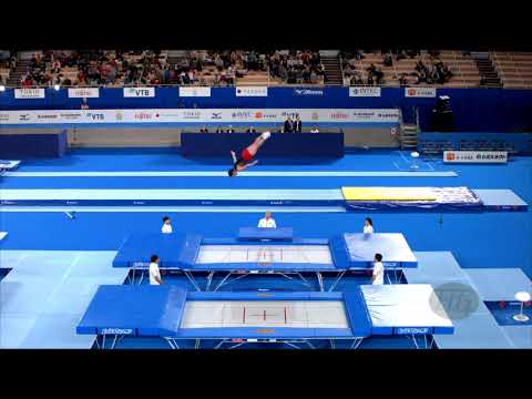 ALIYEV Pirmammad (KAZ) M - 2019 Trampoline Worlds, Tokyo (JPN) - Qualification Trampoline R2