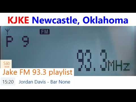 93.3 KJKE - Newcastle, Oklahoma captada en Zapopan, México
