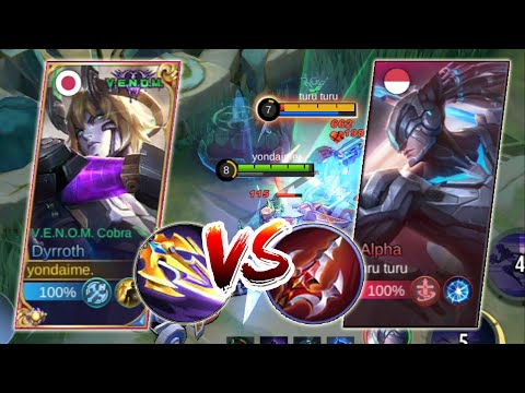DYRROTH VS ALPHA 🔥 | WHO IS THE KING OF LIFETEAL? | DYRROTH MLBB