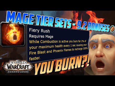 9.2 MAGE SET BONUSES! First Impressions for Arcane, Frost, and Fire tier sets | FIRE 4P BURNS YOU?!