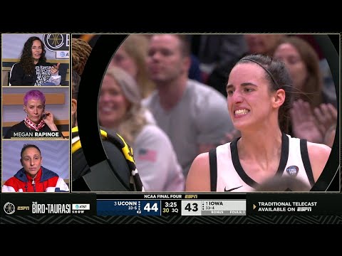 "Flagrant" Sue Bird & Taurasi On Caitlin Clark 3 + Foul | Final Four, Iowa Hawkeyes vs UConn Huskies