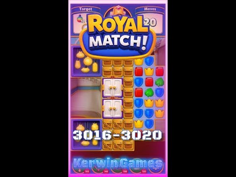 Royal Match Level 3016 3017 3018 3019 3020 - No Boosters Gameplay