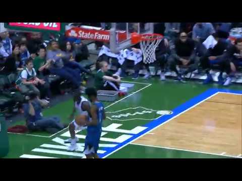 Tony Snell Steal and Dunk | Timberwolves vs Bucks | 3.11.17 | 16-17 NBA Season