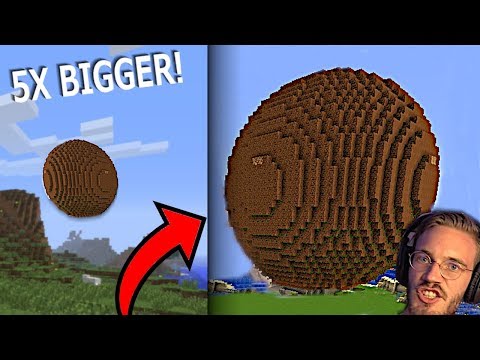 I Built A WAY BIGGER MEATBALL Than Pewdiepie In MINECRAFT!