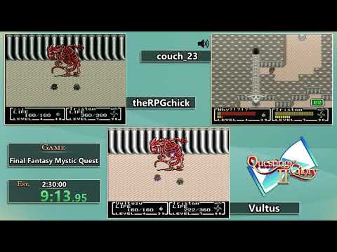 Questing for Glory 2: Final Fantasy Mystic Quest Any% race with theRPGchick, Vultus and couch_23
