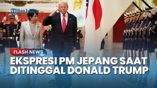 Tak Terduga! Ekspresi PM Jepang Bengong Ditinggal Trump 'Kabur' saat Upacara Penyambutan di Tokyo