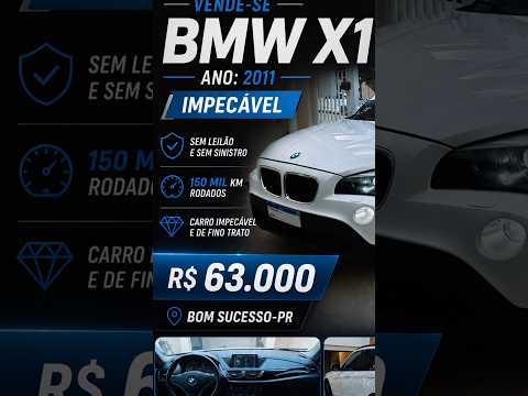 VENDE-SE BMW X1 2.0 2011 IMPECÁVEL  Bom Sucesso- PR 📍 #emalta #maringá #apucarana #bmw #bomsucesso