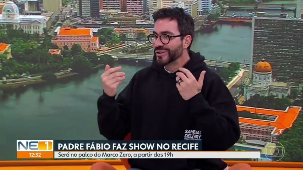 NE TV 1º Edição com Pe Fábio de Melo/ Recife