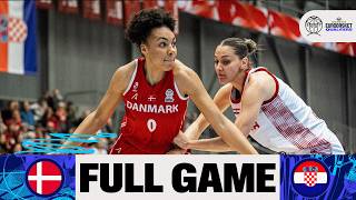 First Round | Denmark v Croatia | Full Basketball Game | FIBA Women's EuroBasket