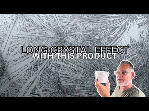 Tutorial How to Make Crystal fx - Crystal pattern painting method  Custom paint at home
