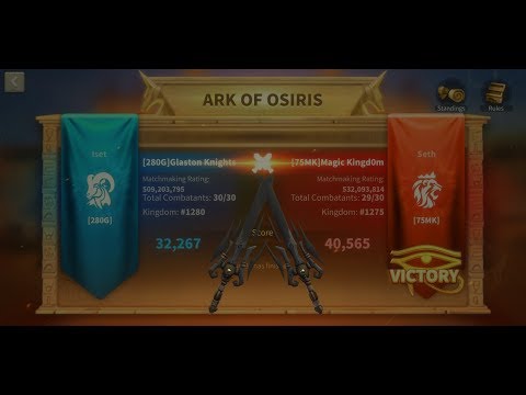 Rise of Kingdoms - Ark of Osiris - 1280 vs 1275