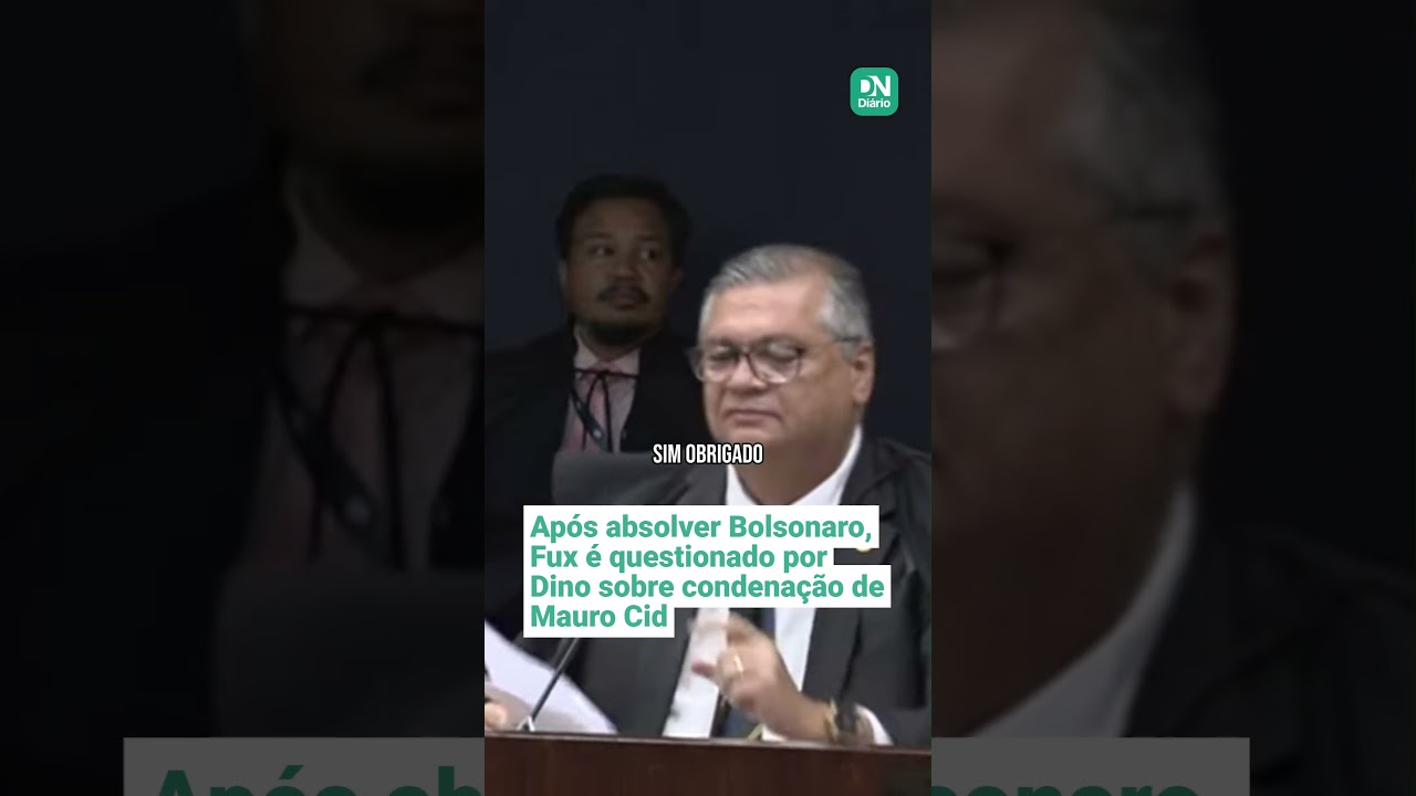 Imagem da notícia Após absolver Bolsonaro, Fux é questionado por Dino sobre condenação de Mauro Cid