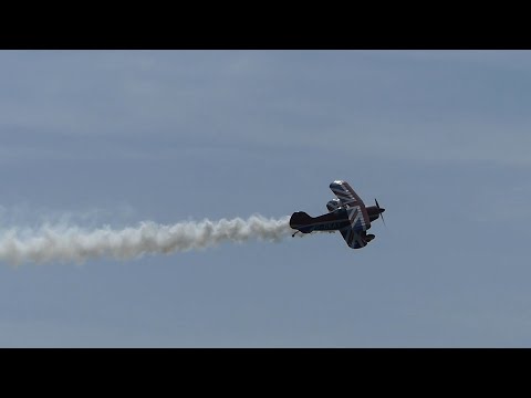 Pitts Special, first of two displays at Lee on Solent Seafront, Hampshire UK  - 7th May 2023