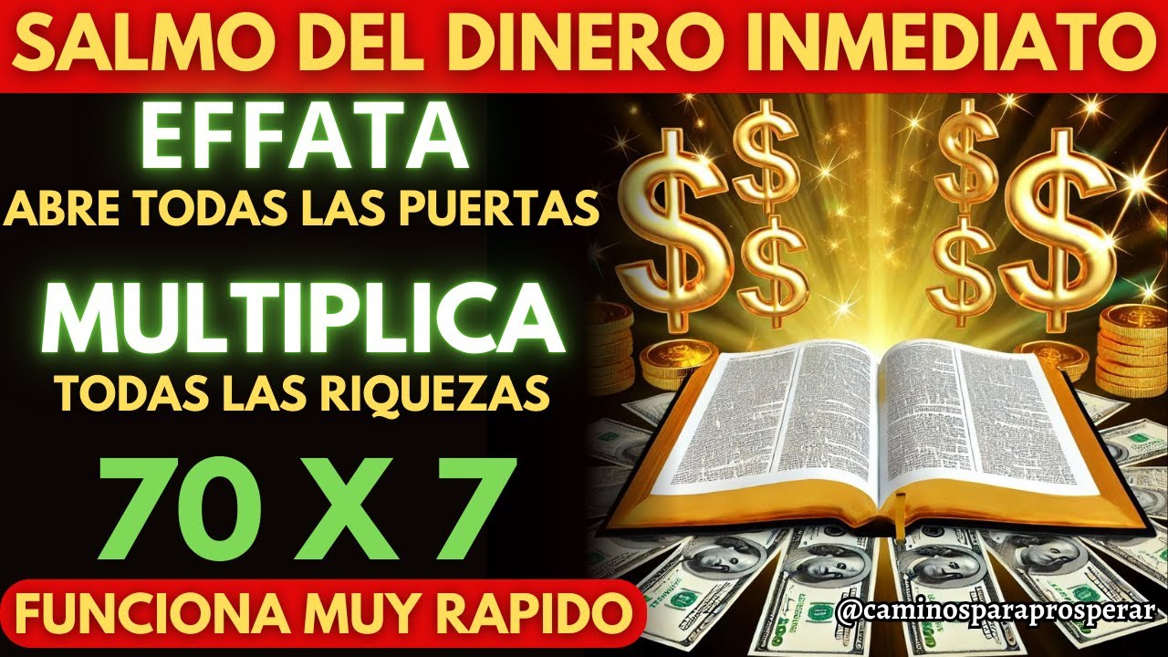 🌟ESTOS SALMOS ATRAEN RIQUEZA INMEDIATA💰 MULTIPLICAN TU DINERO 70 VECES 7 💲FUNCIONA MUY RAPIDO💸