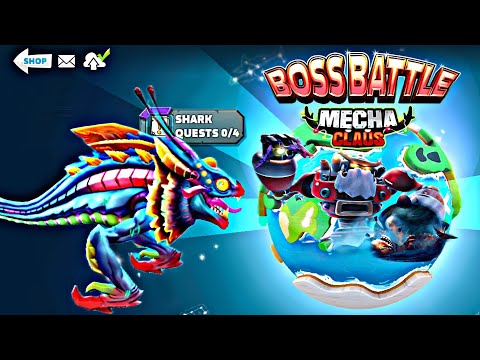 New Mecha Claus Vs Cosmic Alan Shark - Hungry Shark World All Sharks Unlocked & New Boss Vs Mecha