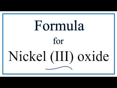 Part of a video titled How to Write the Formula for Nickel (III) oxide - YouTube