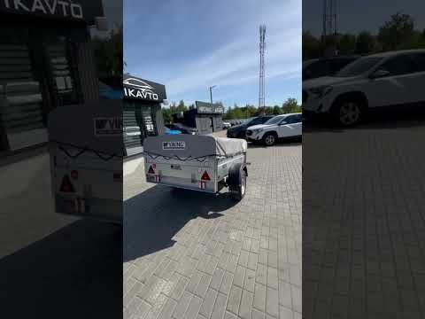 фото прицеп для автомобиля викинг 1320 борт 370мм с тентом с каркасом 300мм 0